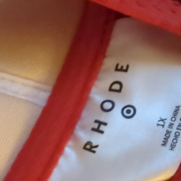 Embossed Dot Ruffle Medium Coverage One Piece Swimsuit - RHODE X Target, 1X - Picture 5 of 5